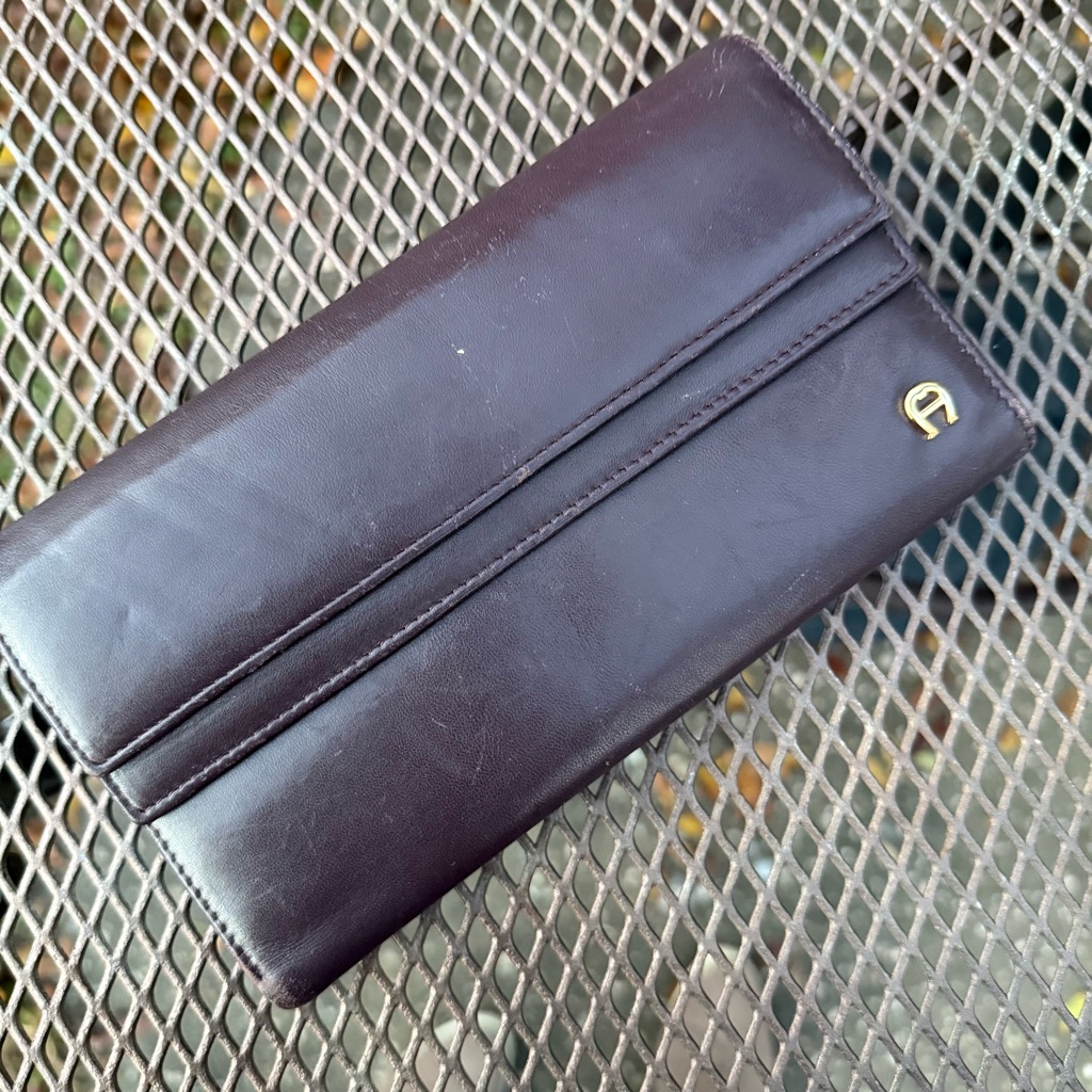 Etienne Aigner Leather Wallet Womens Oxblood Burgundy Trifold Bifold Vintage Etienne Aigner Leather Wallet Womens Oxblood Burgundy Trifold Bifold Vintage